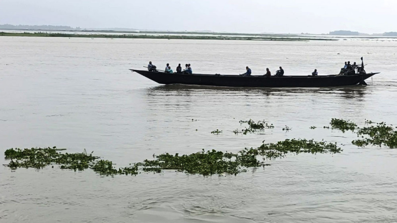 কুড়িগ্রামে বাড়ছে নদীর পানি, বন্যার শঙ্কা